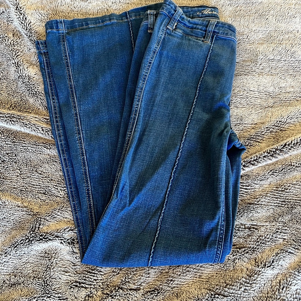 Abercrombie and Fitch front seam flares